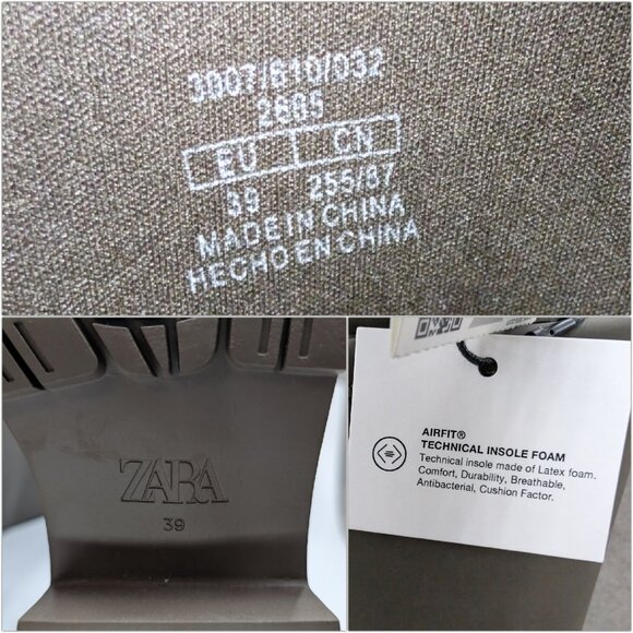 Zara Heeled Rubberized Tall Boots Womens Grey Airlift Chunky Sole Pull On Size 8 - Picture 6 of 14